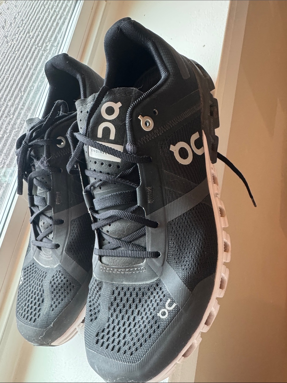 On Running Black and White Men's Running Shoe